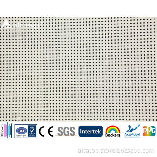 Sound Absorption Aluminum Ceiling Perforated